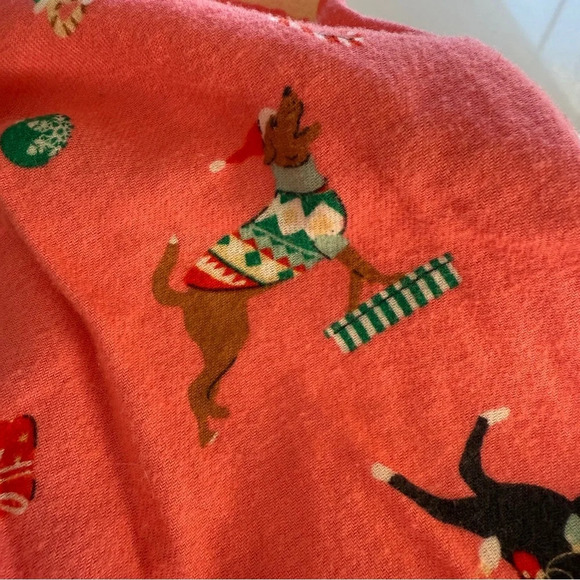 Old Navy- Women’s Pets-Dogs-Cats-Holiday-Pink-Christmas-Pajama Pants-Medium - Picture 5 of 12